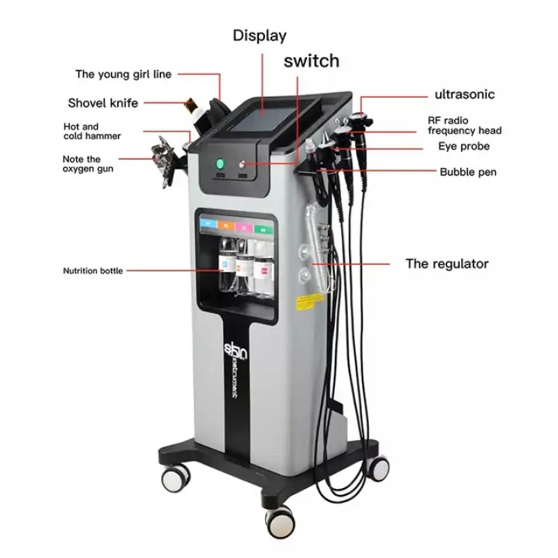 Professional 6 In 1 Hydrafacial Deep Cleaning Moisturizing Machine